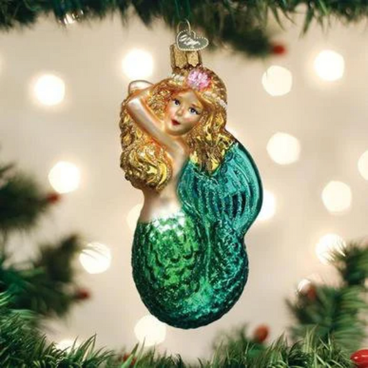 Mermaid Old World Christmas Ornament