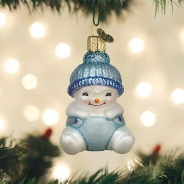 Snow Baby Boy Ornament Old World Christmas Ornament