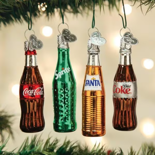 Coca Cola Mini Ornament Set Old World Christmas