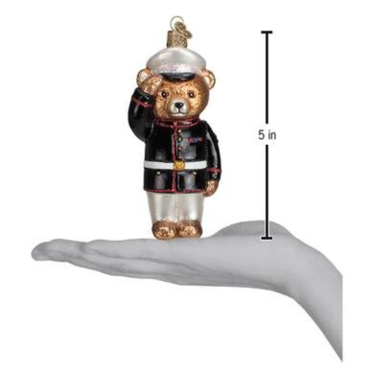 Marine Bear Old World Christmas Ornament