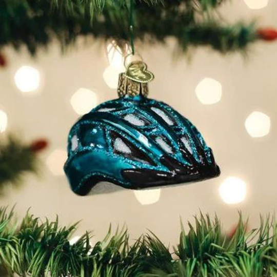 Bike Helmet Old World Christmas Ornament