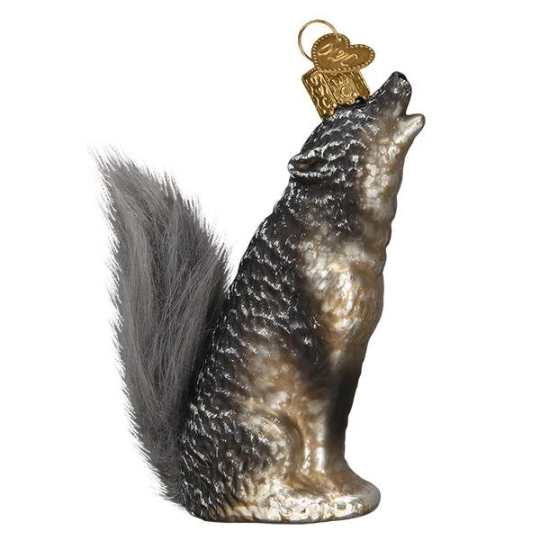 Vintage Howling Wolf Old World Christmas Ornament