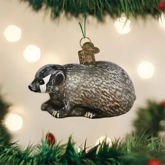 Badger Old World Christmas Ornament