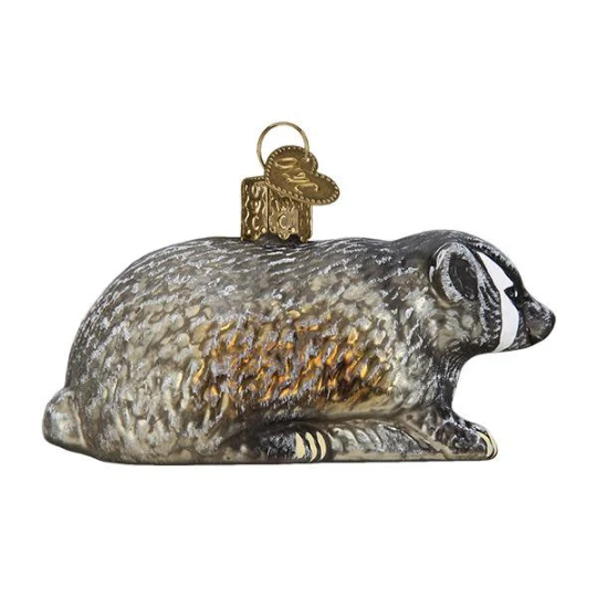 Badger Old World Christmas Ornament