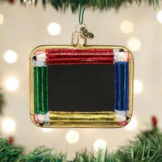 Chalkboard Old World Christmas Ornament