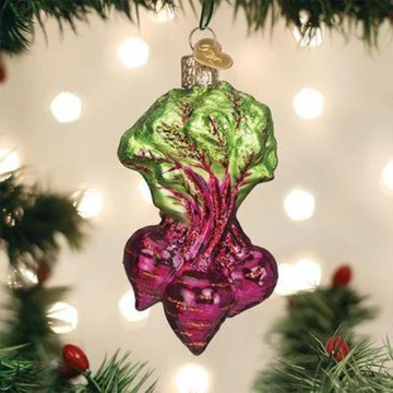 Purple Beets Blown Glass Tree Ornament by Old World Christmas Farm Collection