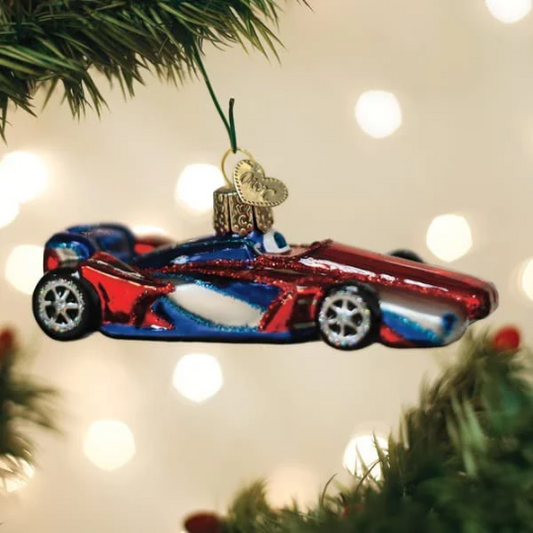 Racing Car Old World Christmas Ornament
