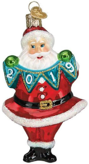 Old World Christmas 2019 Jolly Santa Ornament