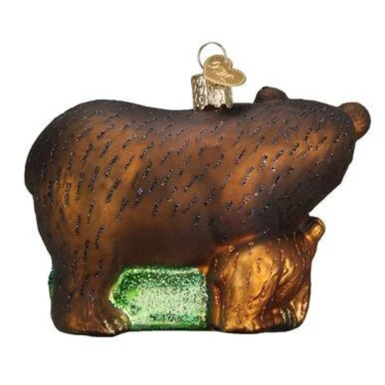 Bear with Cubs Old World Christmas Ornament