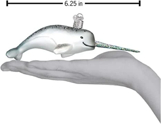 Narwhal Old World Christmas Ornament