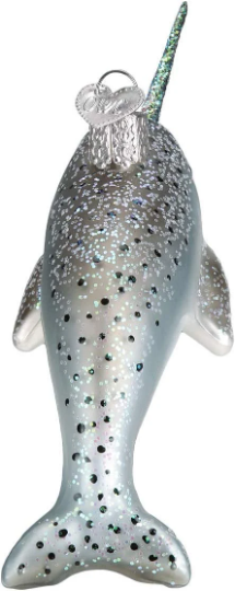 Narwhal Old World Christmas Ornament