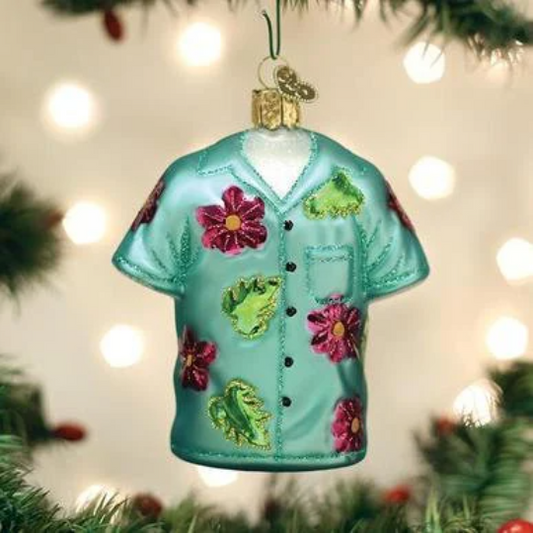 Hawaiian Shirt Old World Christmas Ornament