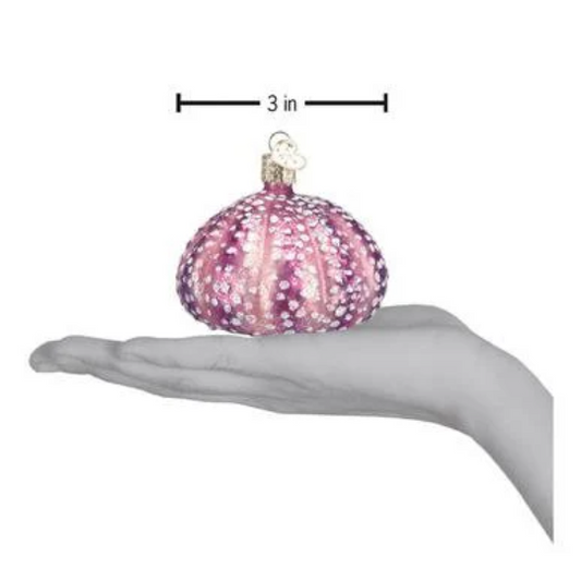 Sea Urchins Purple or Gold Blown Glass Tree Ornament by Old World Christmas