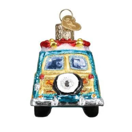 Surfs Up Wagon Old World Christmas Ornament