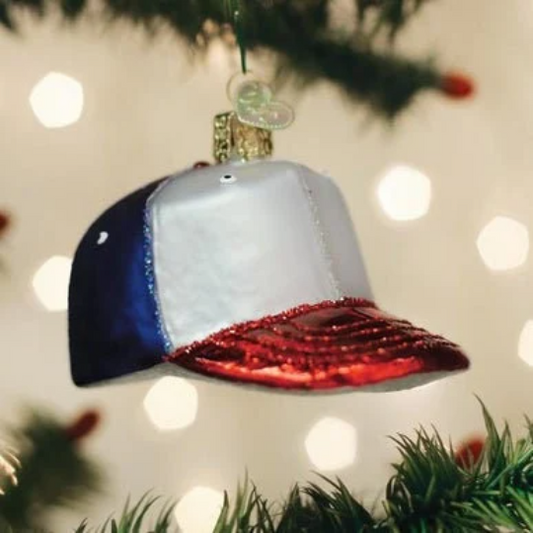 Baseball Cap Old World Christmas Ornament