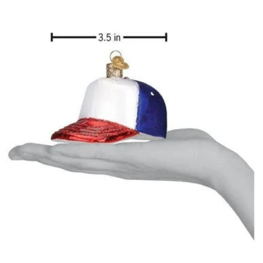 Baseball Cap Old World Christmas Ornament