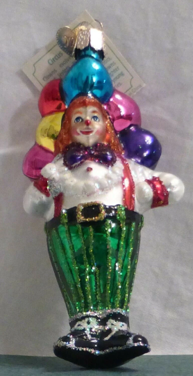 Carnival Clown Old World Christmas Ornament