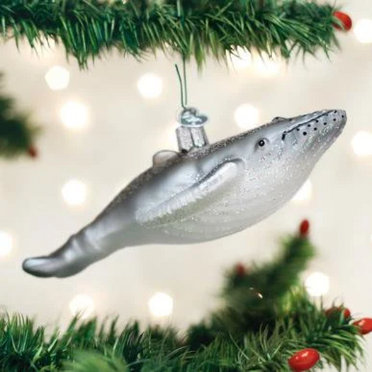 Humpback Whale Old World Christmas Ornament