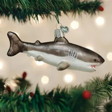 Great White Shark - Blown Glass Tree Ornament by Old World Christmas