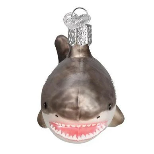 Great White Shark Old World Christmas Ornament