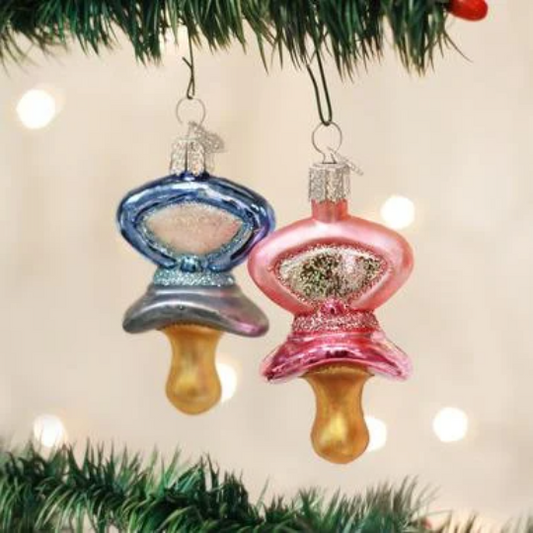 Pacifier Old World Christmas Ornament