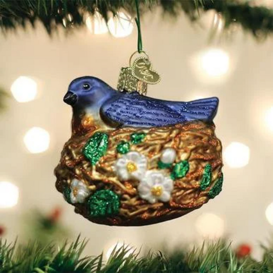 Bird In Nest Old World Christmas Ornament