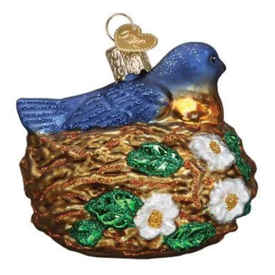 Bird In Nest Old World Christmas Ornament