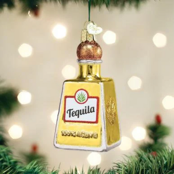 Tequila Bottle - Blown Glass Tree Ornament by Old World Christmas