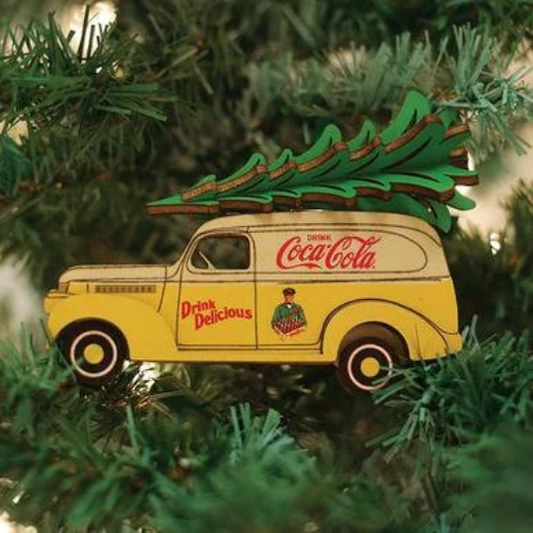 Coca Cola Panel Van Old World Christmas Ornament