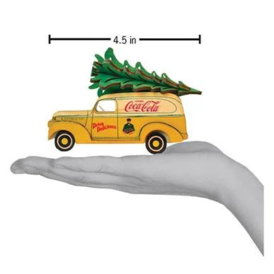 Coca Cola Panel Van Old World Christmas Ornament