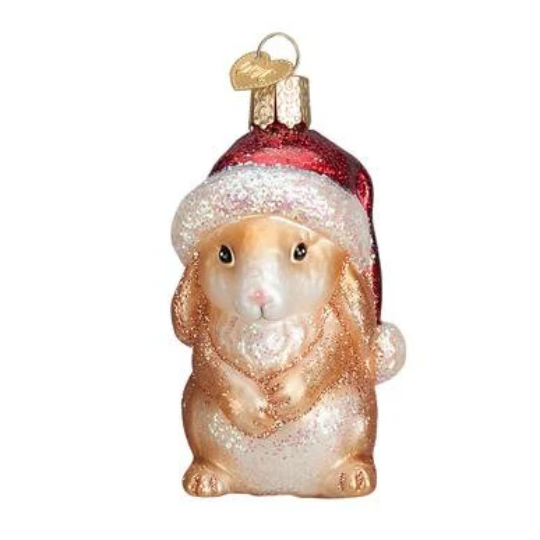 Standing Christmas Bunny Old World Christmas Ornament