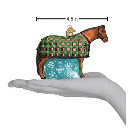 Snowflake Horse Old World Christmas Ornament