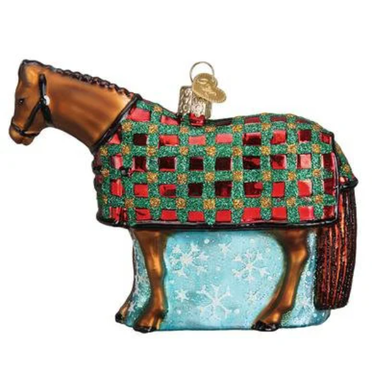 Snowflake Horse Old World Christmas Ornament