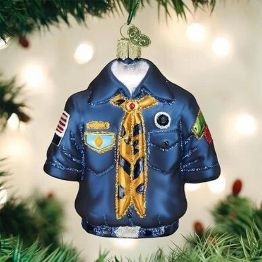 Boy Scouts Uniform Old World Christmas Ornament