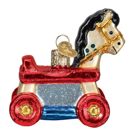 Rolling Horse Old World Christmas Ornament