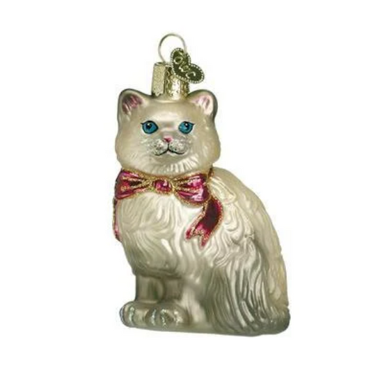 Silver Himalayan Old World Christmas Ornament