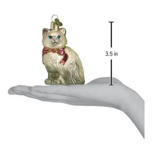 Silver Himalayan Old World Christmas Ornament