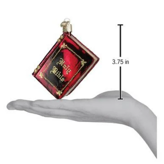 Red Bible Old World Christmas Ornament