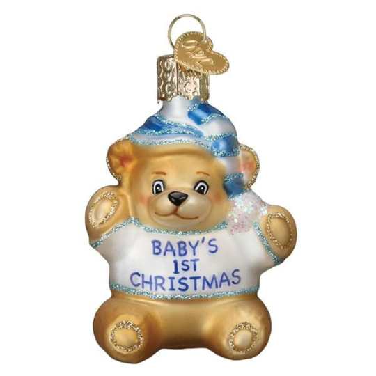 Baby's First Christmas Baby Boy Old World Christmas Ornament