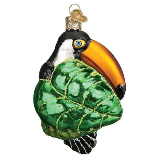 Toucan Bird - Blown Glass Tree Ornament by Old World Christmas - RETIRED