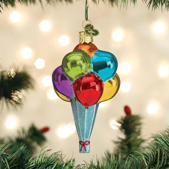 Balloons Old World Christmas Ornament