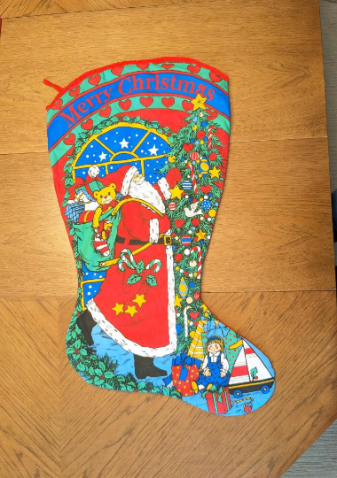 Vintage Avon 1995 Large Musical Christmas Stocking