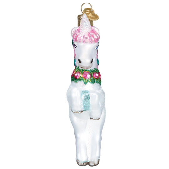 Prancing Unicorn Old World Christmas Ornament