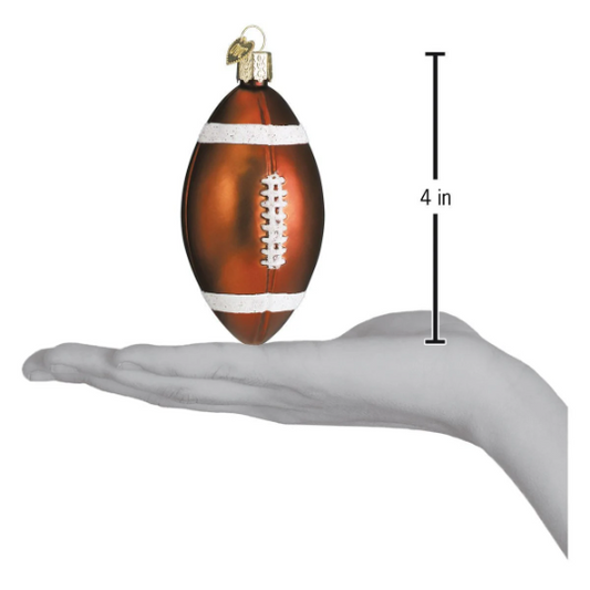 Football Blown Glass Tree Ornament by Old World Christmas Gift Stocking Stuffer