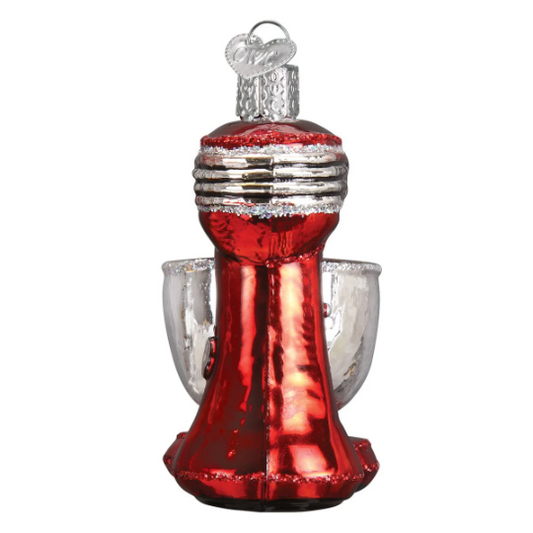Red Kitchen Mixer Blown Glass Tree Ornament by Old World Christmas