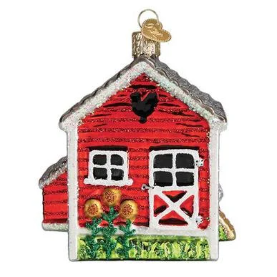 Chicken Coop Old World Christmas Ornament