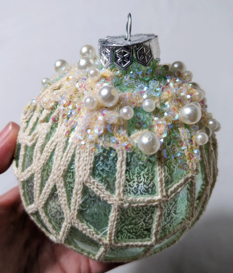 Glass Fishing Float Christmas Ornaments