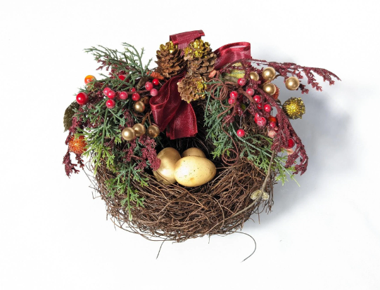 Birds Nest Cottage Gardens Christmas Ornament