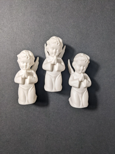 Vintage Porcelain Praying Angels