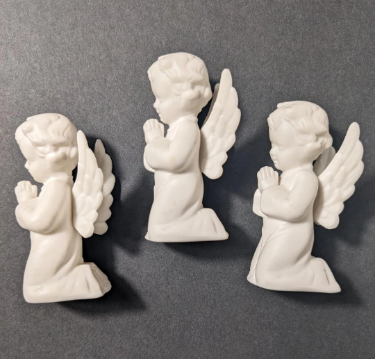 Vintage Porcelain Praying Angels